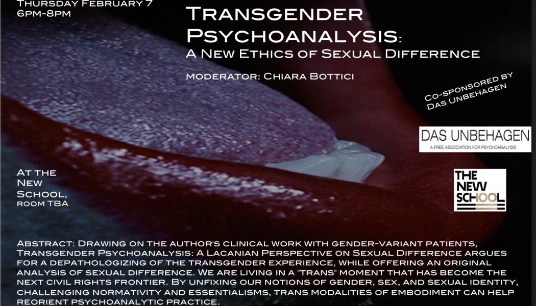 Transgender Psychoanalysis: A New Ethics of Sexual Difference – Patricia Gherovici & Oren Gozlan